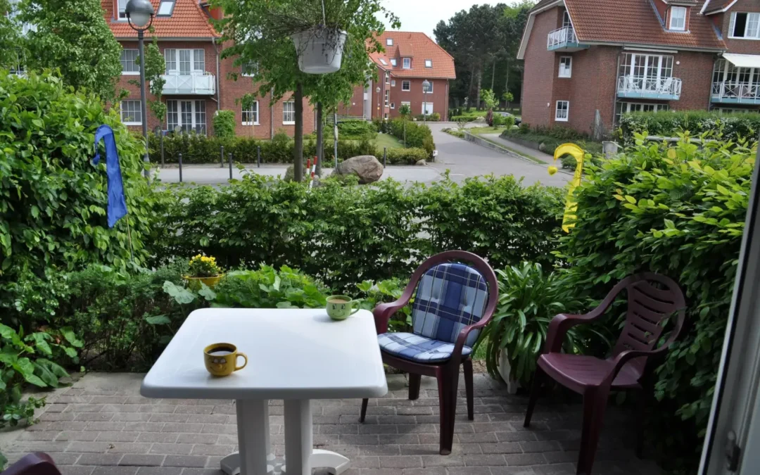 Gemütliche Terrasse am Morgen